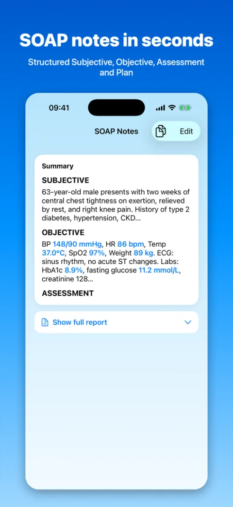 HAMD AI Lite: SOAP notes in seconds